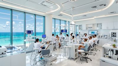 Modern Mexican dental clinic showcasing cost-effective operations and advanced technology.