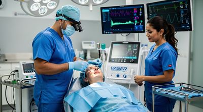 Mexican surgeon performing chin liposuction procedure precisely.