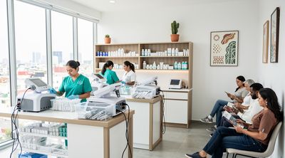 Interior view of an affordable yet advanced aesthetic clinic in Tijuana.