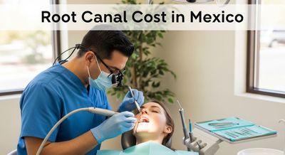 An American woman in a Mexican dental clinic chair.